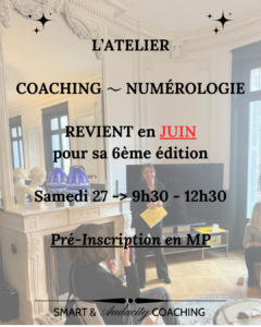 ATELIER COACHING NUMÉROLOGIE _ Vibration personnelle - année universelle - année personnelle - feuille de rouge - leviers d'évolutions - opportunités - défis Bilan 1er trimestre 2026 et pistes à identifier et mettre en place pour la suite de 2026