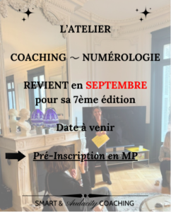 ATELIER COACHING NUMÉROLOGIE _ Vibration personnelle - année universelle - année personnelle - feuille de rouge - leviers d'évolutions - opportunités - défis Bilan 1er trimestre 2026 et pistes à identifier et mettre en place pour la suite de 2026